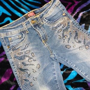 K12 girls jeans with sparkles